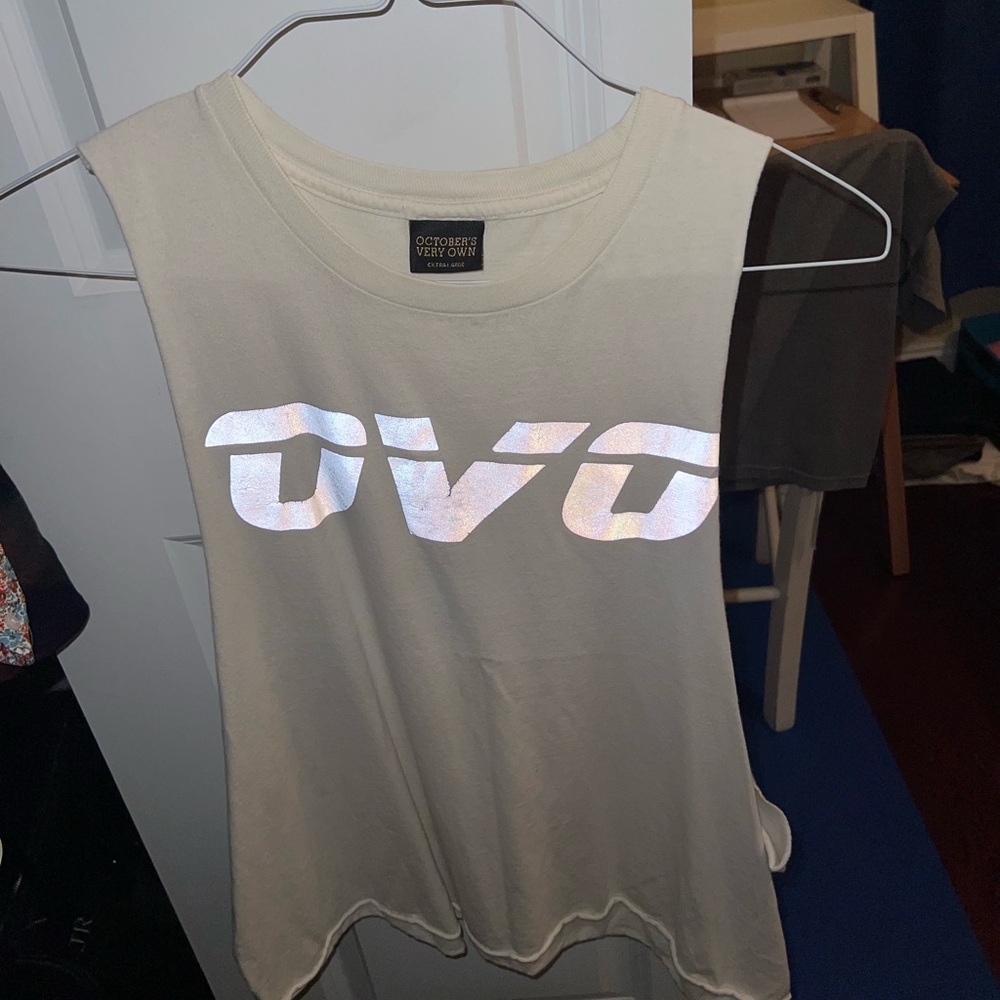 OVO Men's Sleeveless White Shirt